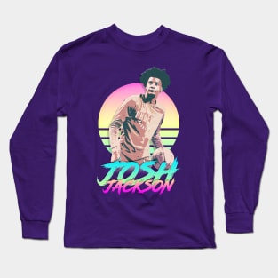 Josh Jackson Retrowave Aesthetic Long Sleeve T-Shirt